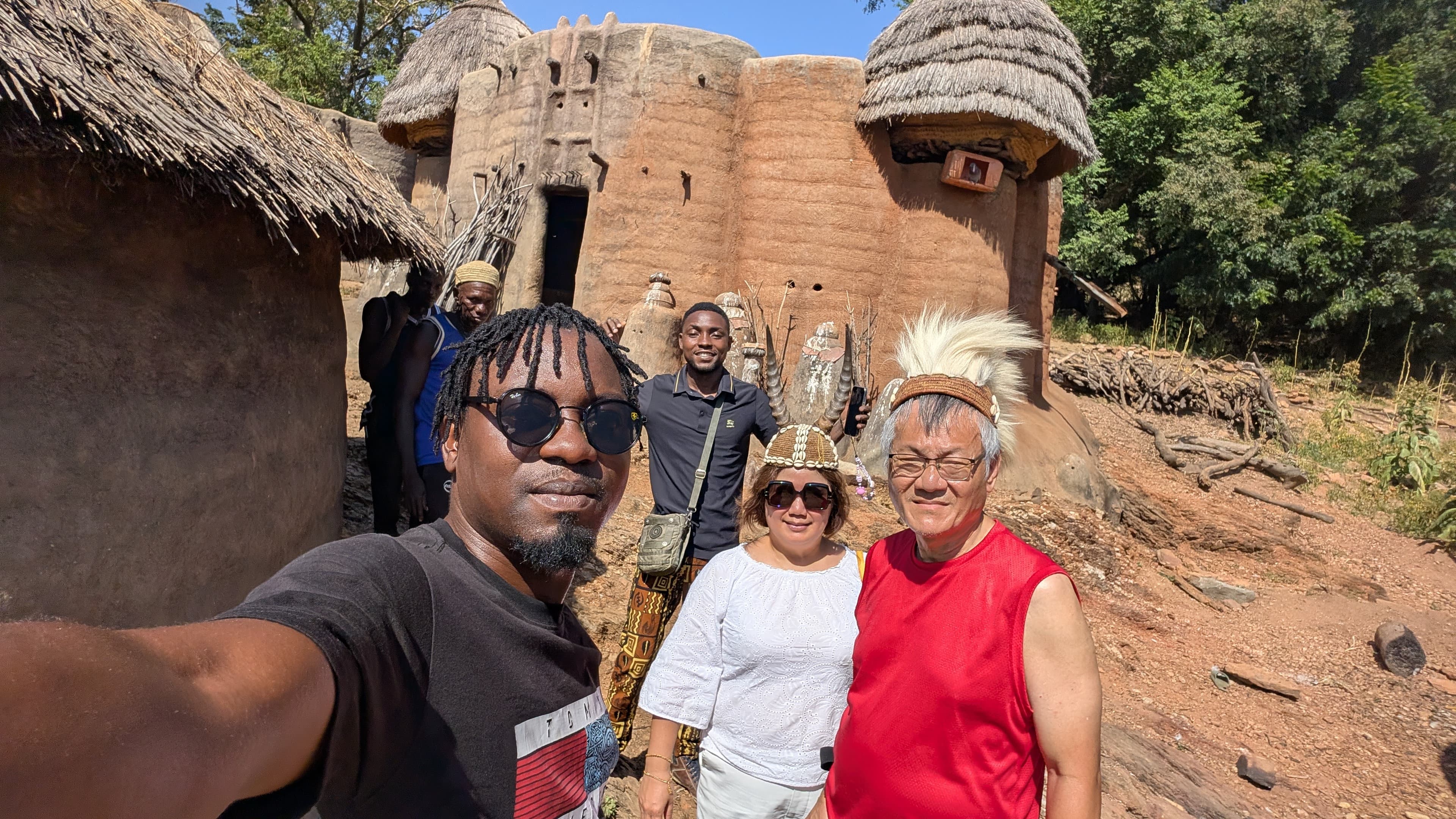 Visiting local heritage site in West Africa